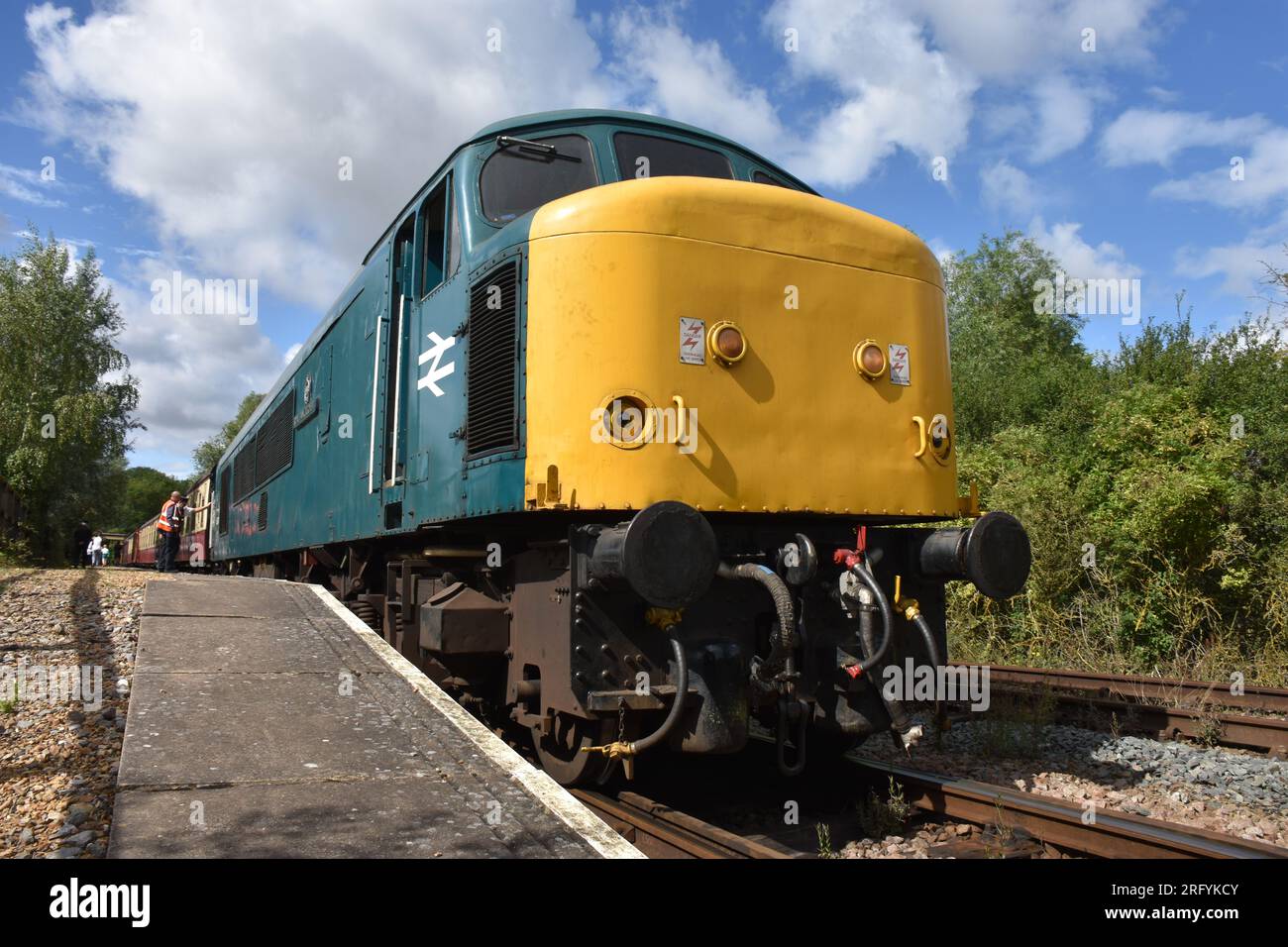 Class 45 no 45041 'Royal Tank Regiment' à Nene Valley Railway le 30 juillet 2023 Banque D'Images