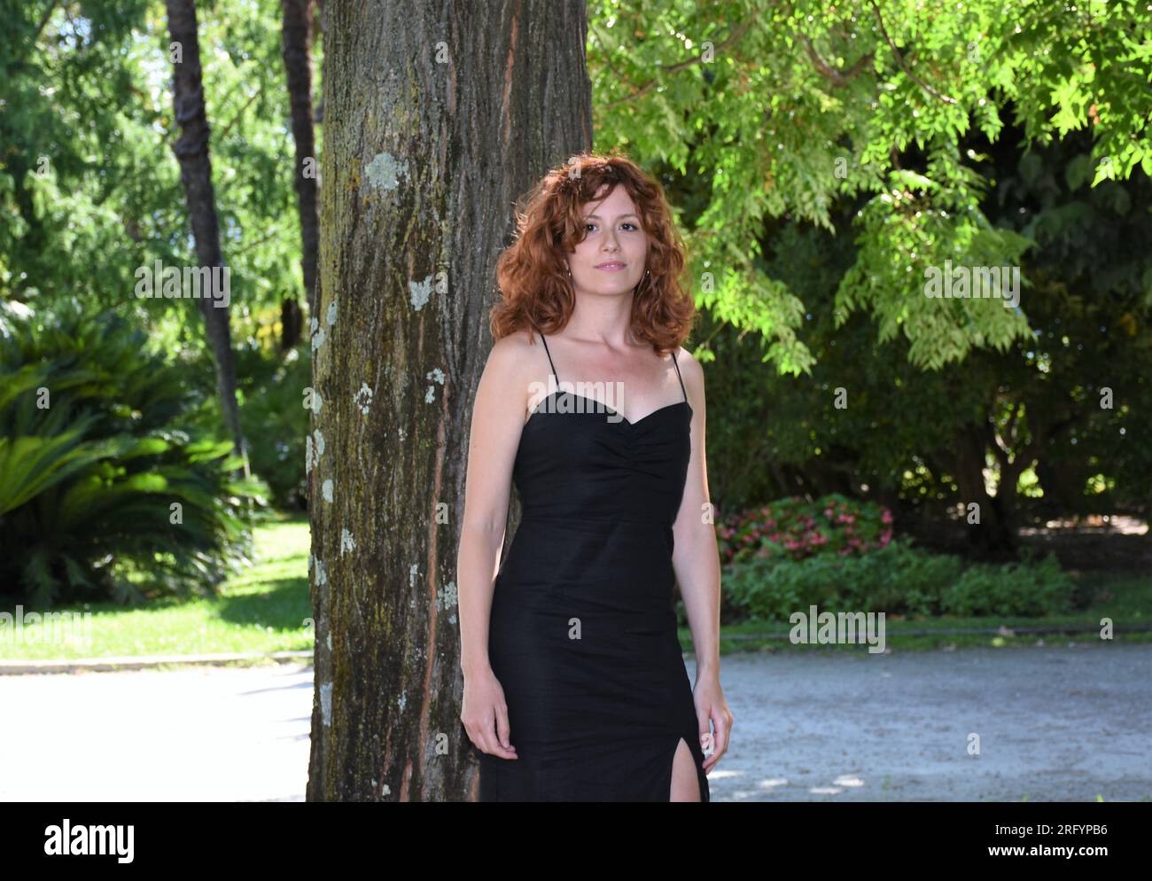 Locarno, . 06 août 2023. Locarno, Swiss Locarno film Festival 2023 la imatge permanent film ci photocall in the photo:Laura ferrés réalisatrice crédit : Independent photo Agency/Alamy Live News Banque D'Images