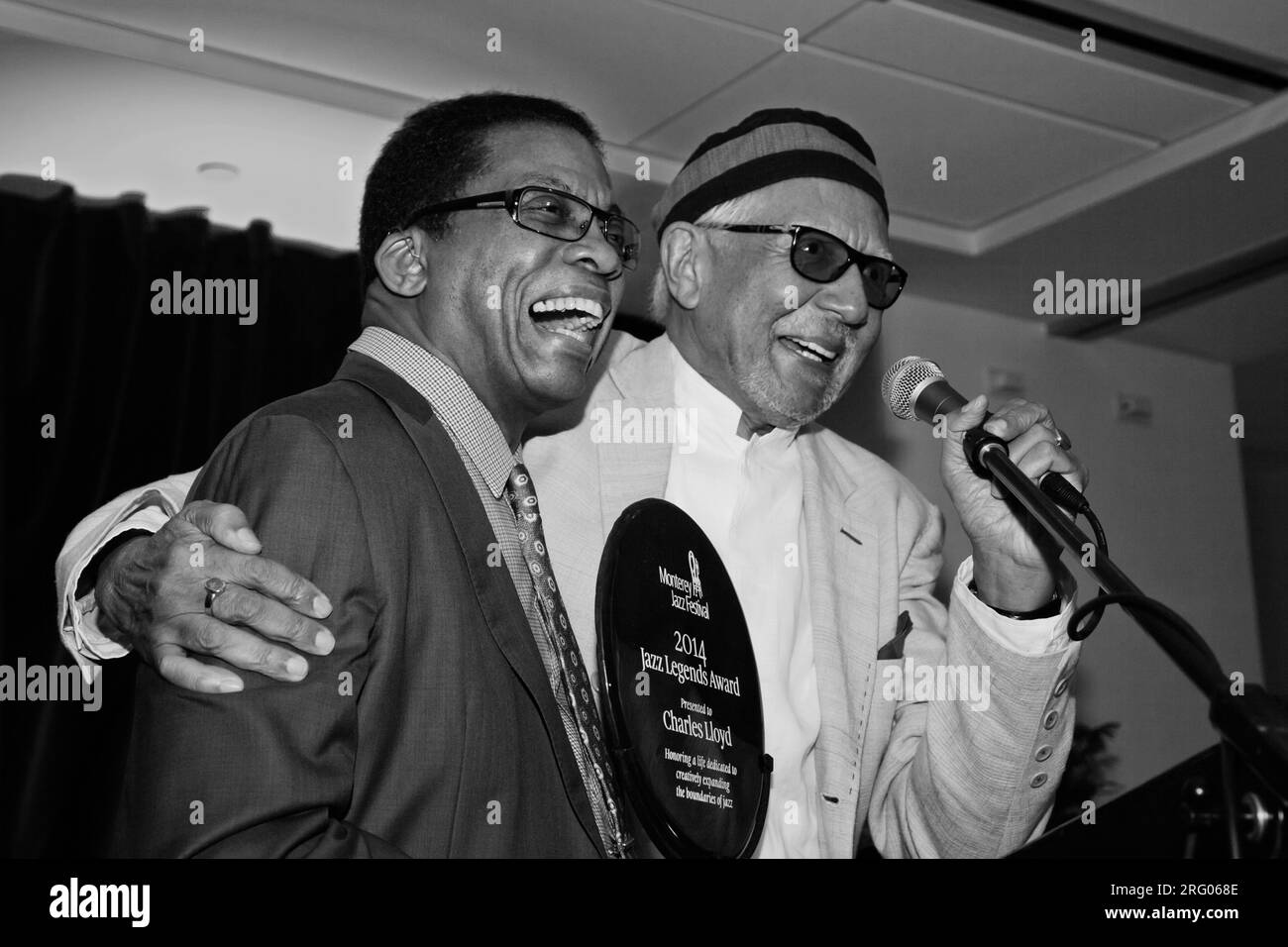 HERBIE HANCOCK présente le JAZZ 2014 Prix Légendes de Charles Lloyd au FESTIVAL DE JAZZ DE MONTEREY 57 GALA ANNUEL Banque D'Images