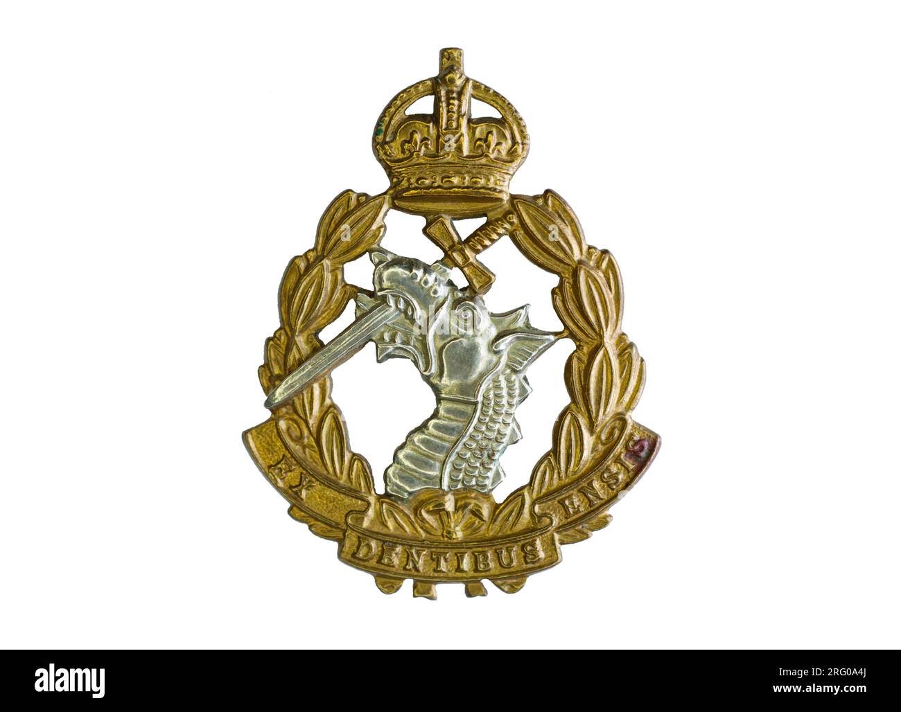 L'insigne Cap du Royal Army Dental corps c. 1948-1955. Banque D'Images