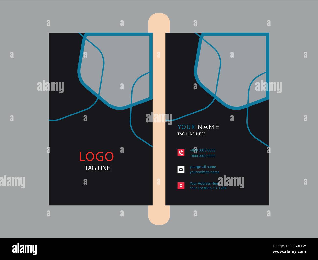 Création moderne et propre modèle de carte d'affaires Illustration de Vecteur
