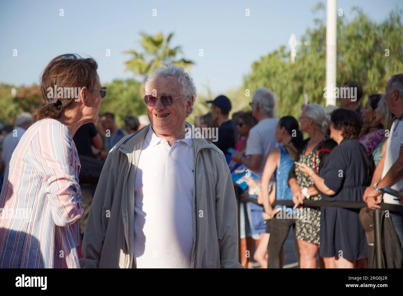 Cap d'Agde, France.25 juin 2023. Daniel Prevost et sa compagne Françoise participent au festival Cap d'Agde, France.25 juin 2023. Daniel Prevost et sa compagne Françoise participent au festival