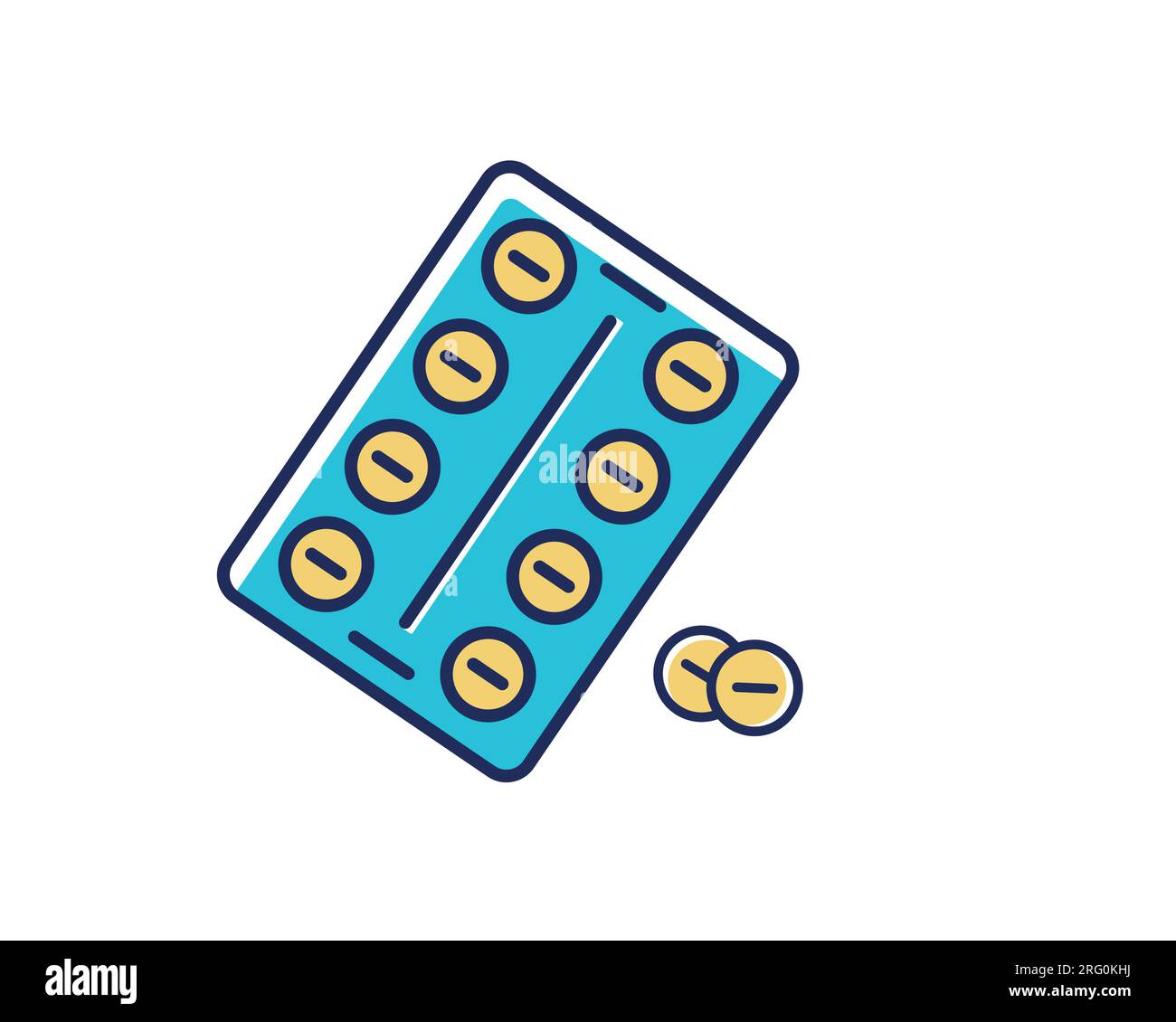 icône de pilules de médecine sur fond blanc, style plat, illustration vectorielle Illustration de Vecteur
