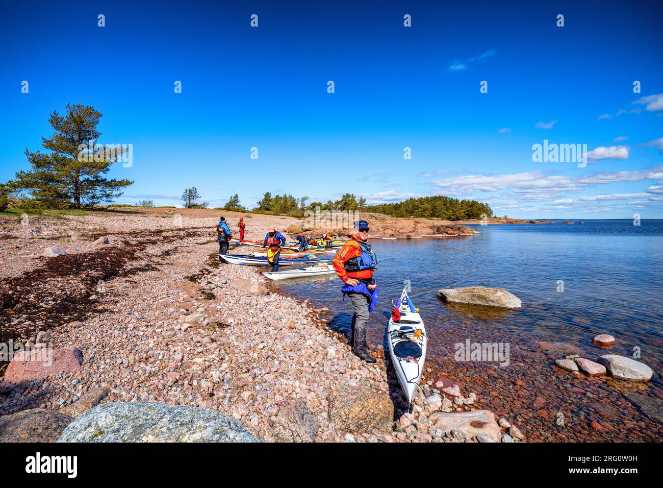 Sur l'île Lanskeri, Hamina, Finlande Banque D'Images