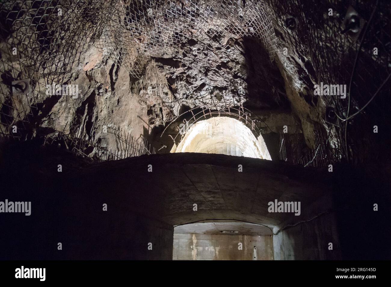 Complexe Osowka du projet Riese à Gluszyca, Pologne. En 1943, l'Allemagne nazie a commencé une construction souterraine à grande échelle appelée Riese (géant). Dans le Banque D'Images