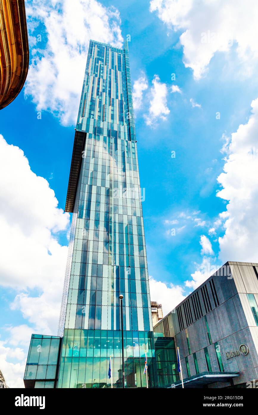Extérieur de la Beetham Tower, Manchester, Angleterre Banque D'Images