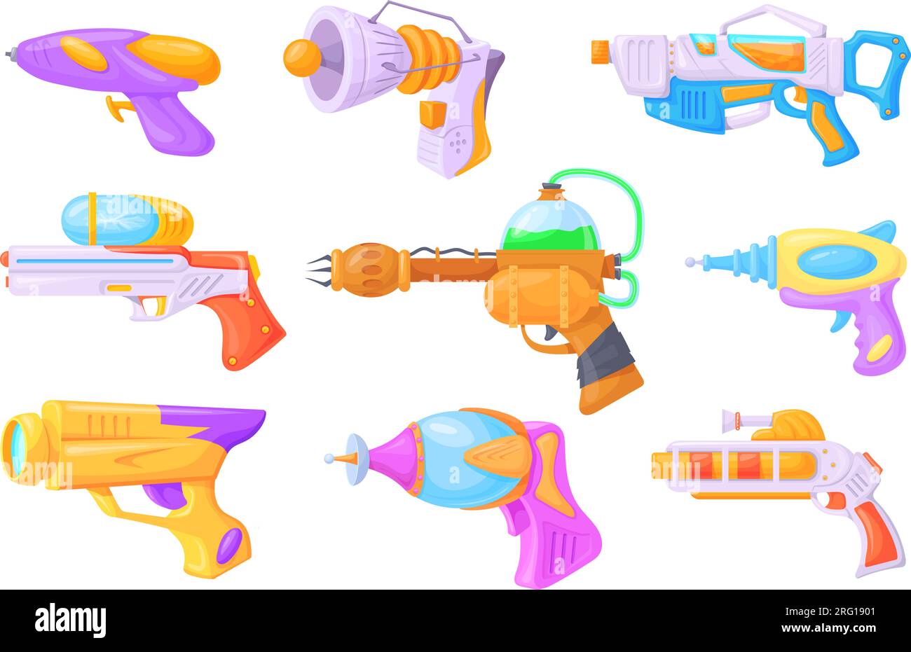robot jouet pour enfants et pistolet laser illustration png
