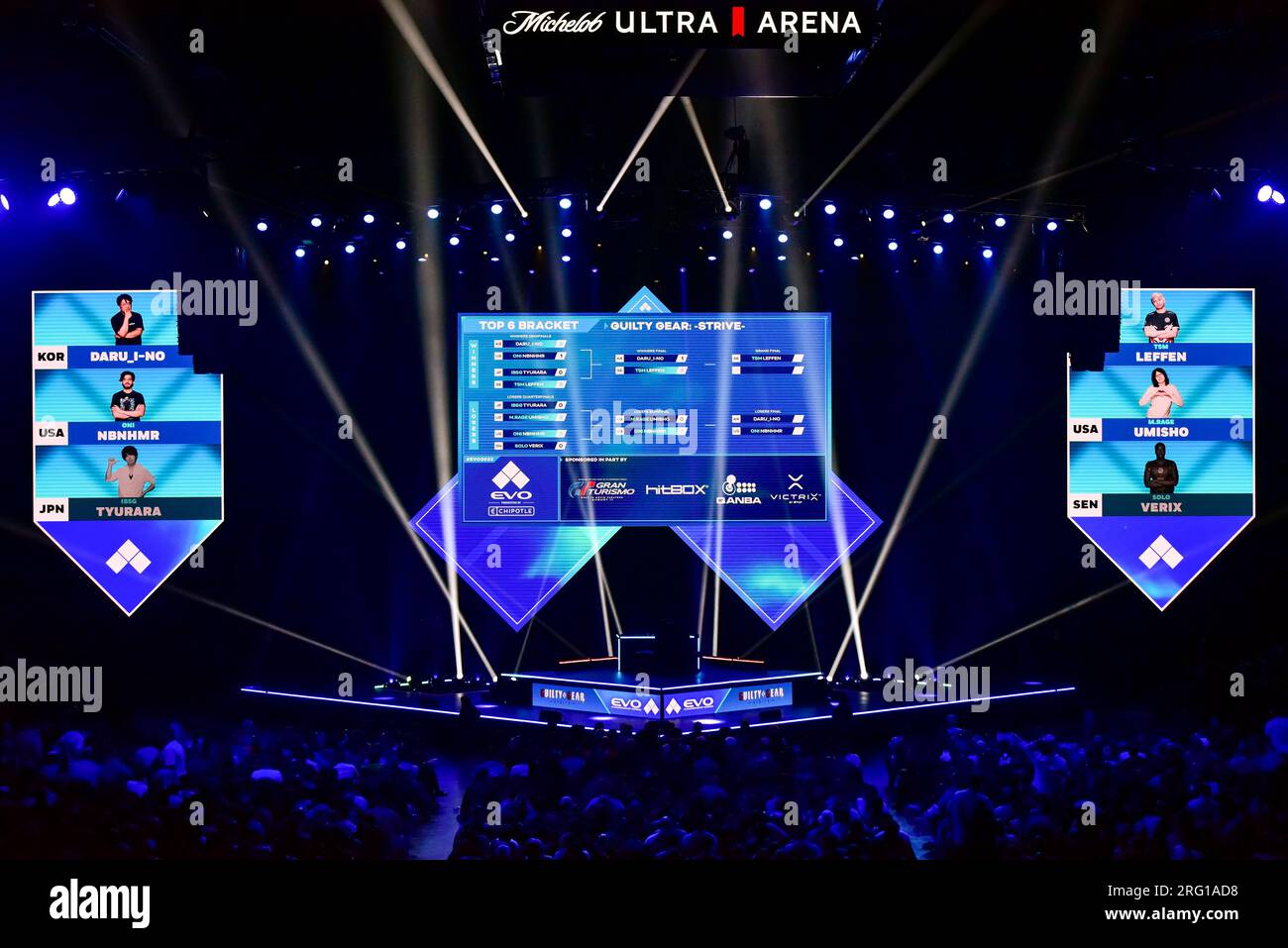 Las Vegas, Nevada, le 6 août 2023 Guilty Gear Strive brackets au