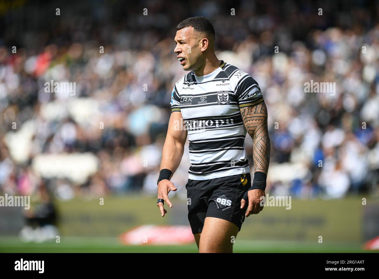 Kingston upon Hull, Angleterre - 6 août 2023 Carlos Tuimavave de Hull FC. Rugby League Betfred Super League , Hull FC vs Wakefield Trinity au MKM Stadium, Kingston upon Hull, Royaume-Uni Banque D'Images