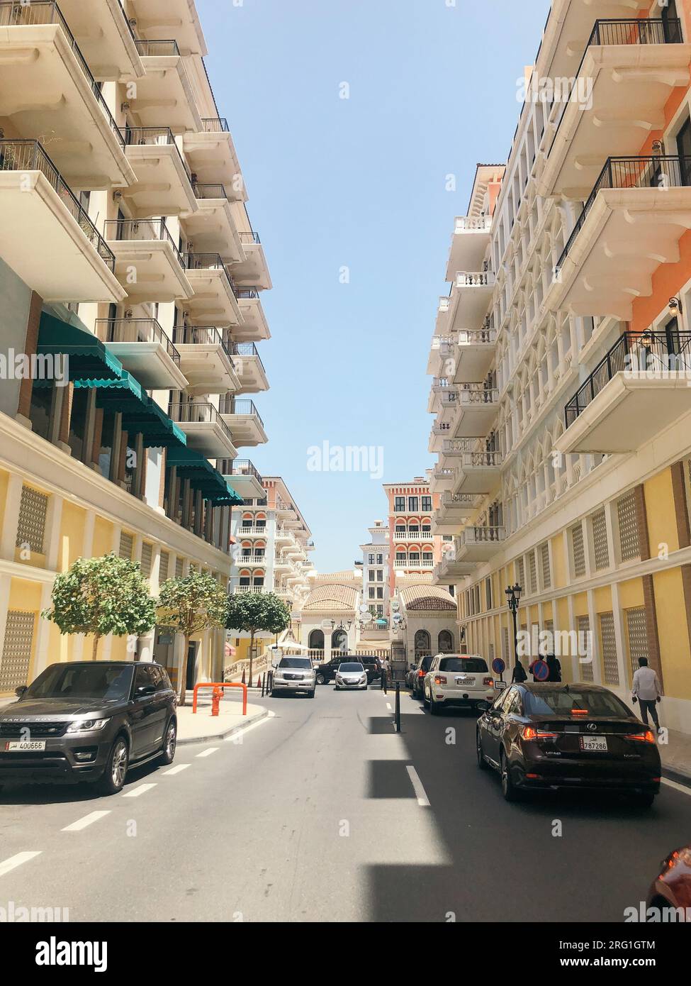 Doha Street Banque D'Images