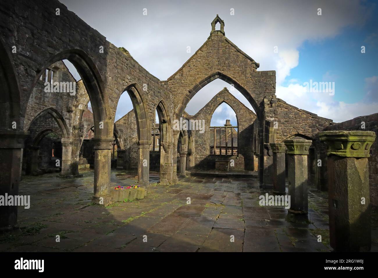 Heptonstall village, Hebden Bridge, Yorkshire, Angleterre, Royaume-Uni Banque D'Images
