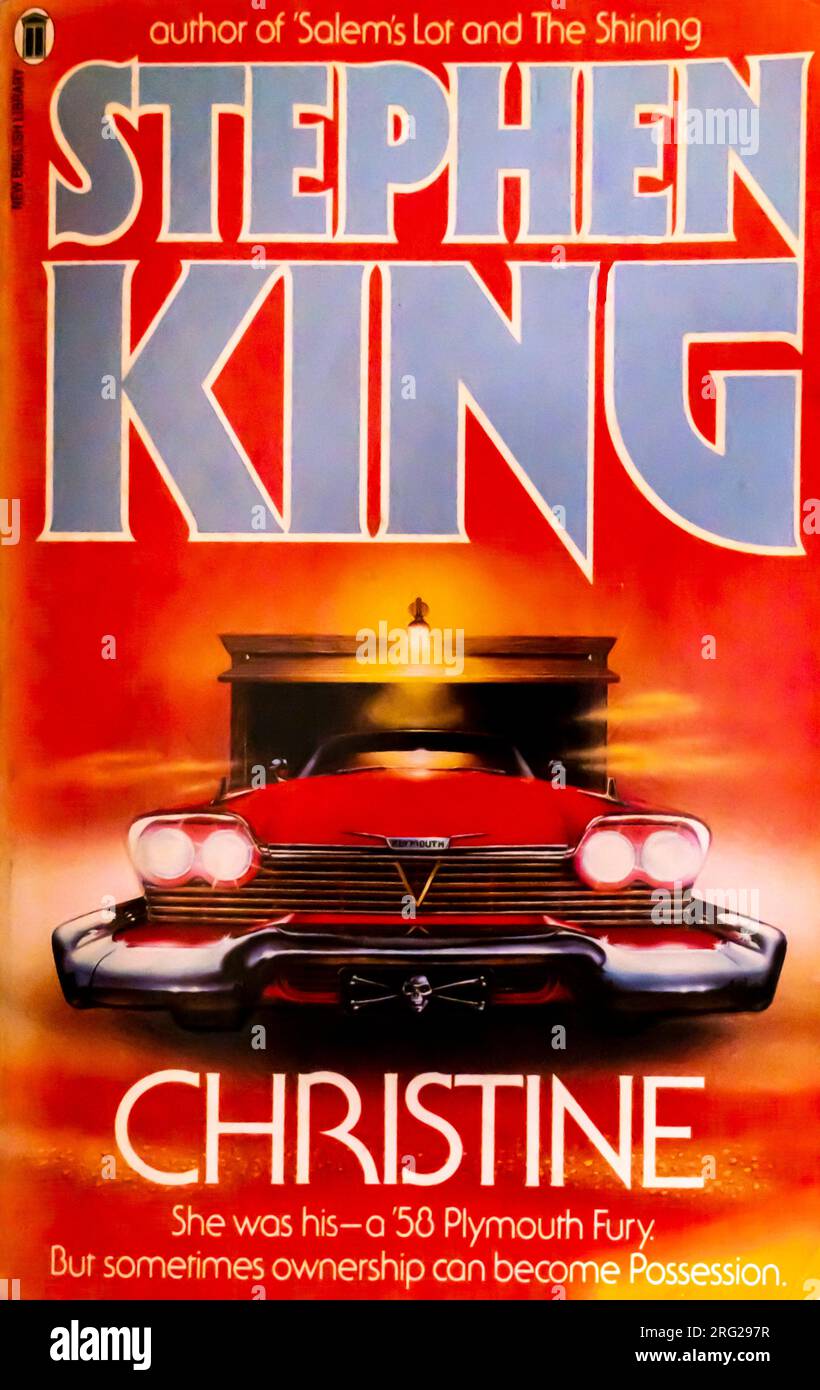 Stephen King Christine couverture du livre 1983 Banque D'Images