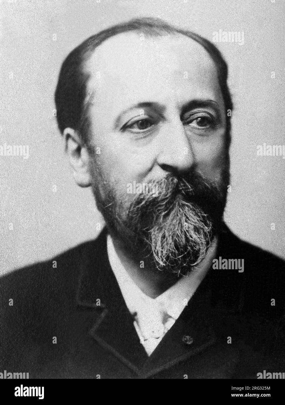 Portrait de Camille Saint-Saens (Saint Saens, 1835-1921), compositeur français. Banque D'Images