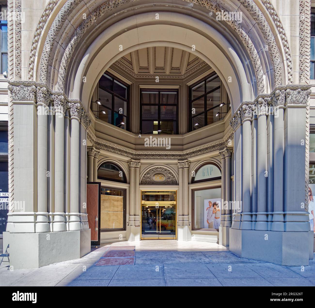 Quartier historique de Ladies’ Mile : Presbyterian Building, 156 Fifth Avenue, abritait autrefois les bureaux de publication et de missionnaire de l’église. Banque D'Images