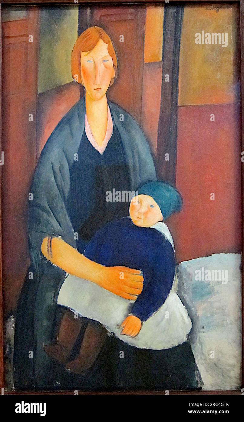 Amedeo Modigliani - maternité - mère et enfant - 1919 Banque D'Images