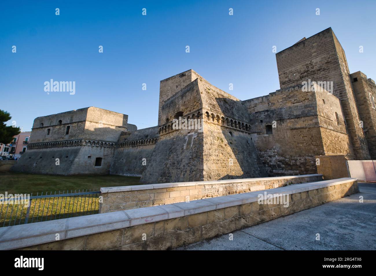 Vue extérieure du château de Svevo à Bari Banque D'Images