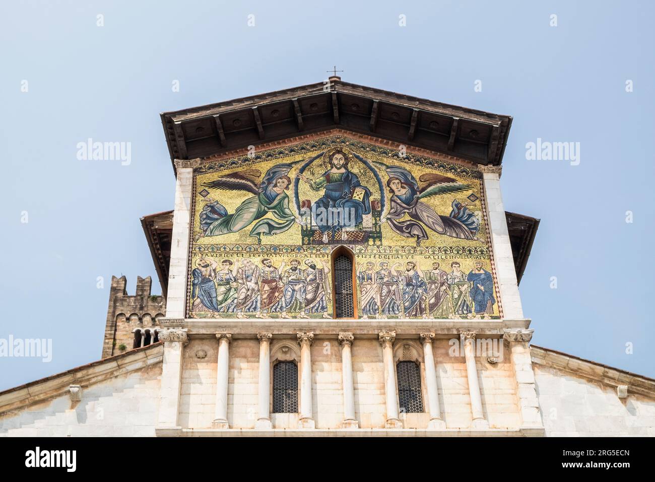 Italie, Toscane, Lucques, Basilique de San Frediano Banque D'Images