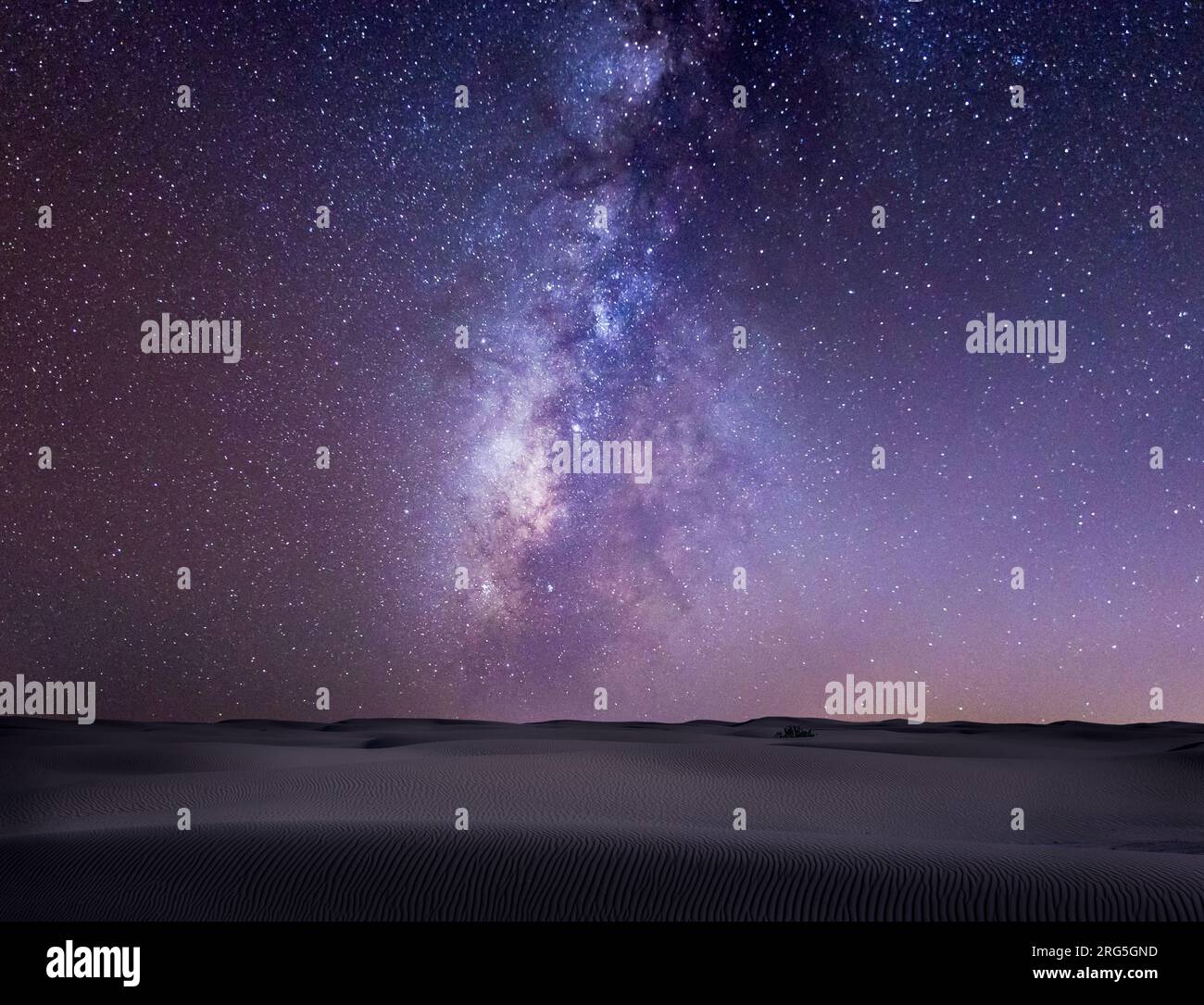 Voie lactée au-dessus du désert du Sahara Banque D'Images
