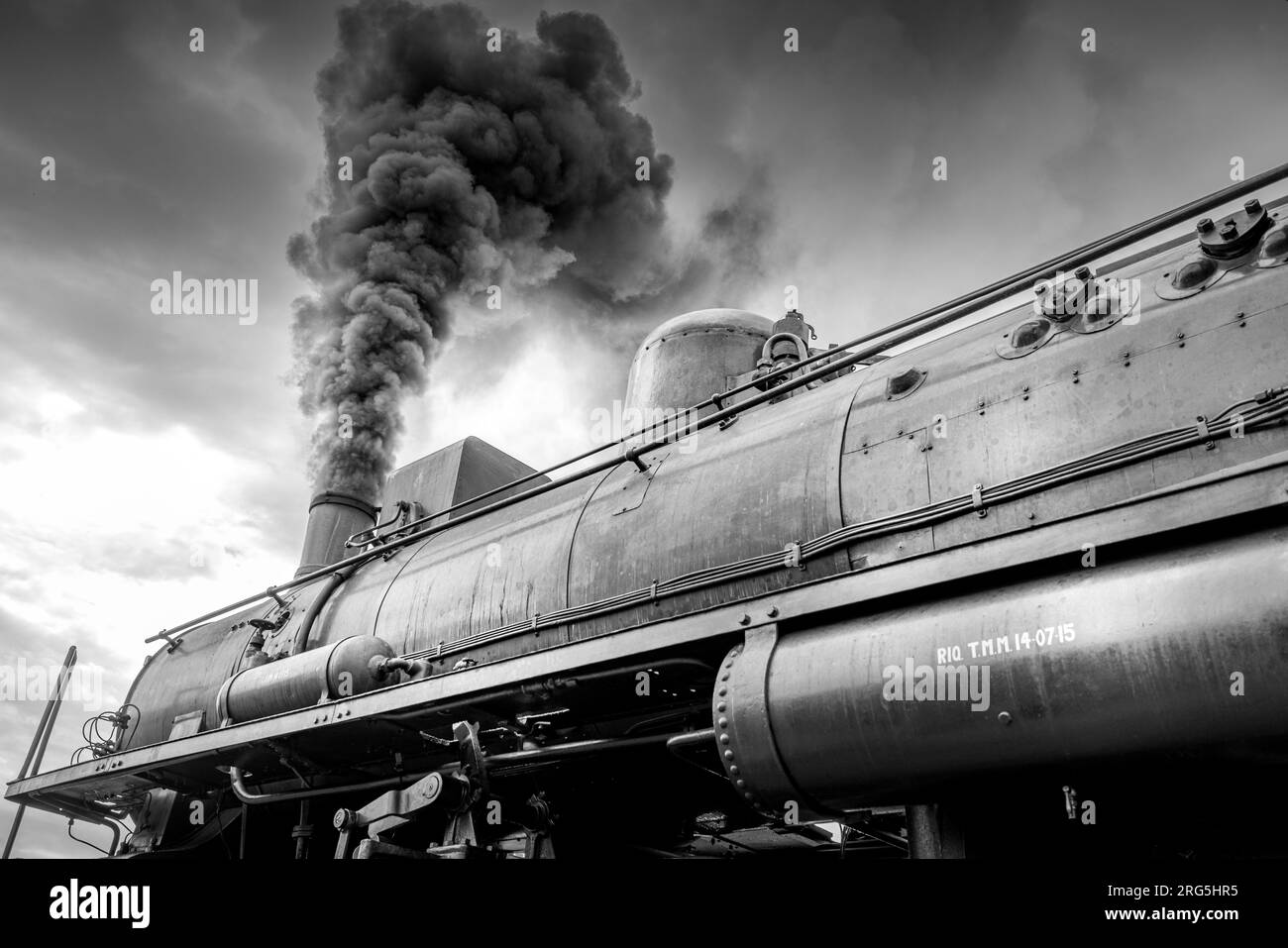 Train à vapeur historique dans la campagne siennoise, Toscane, Italie, Europe Banque D'Images