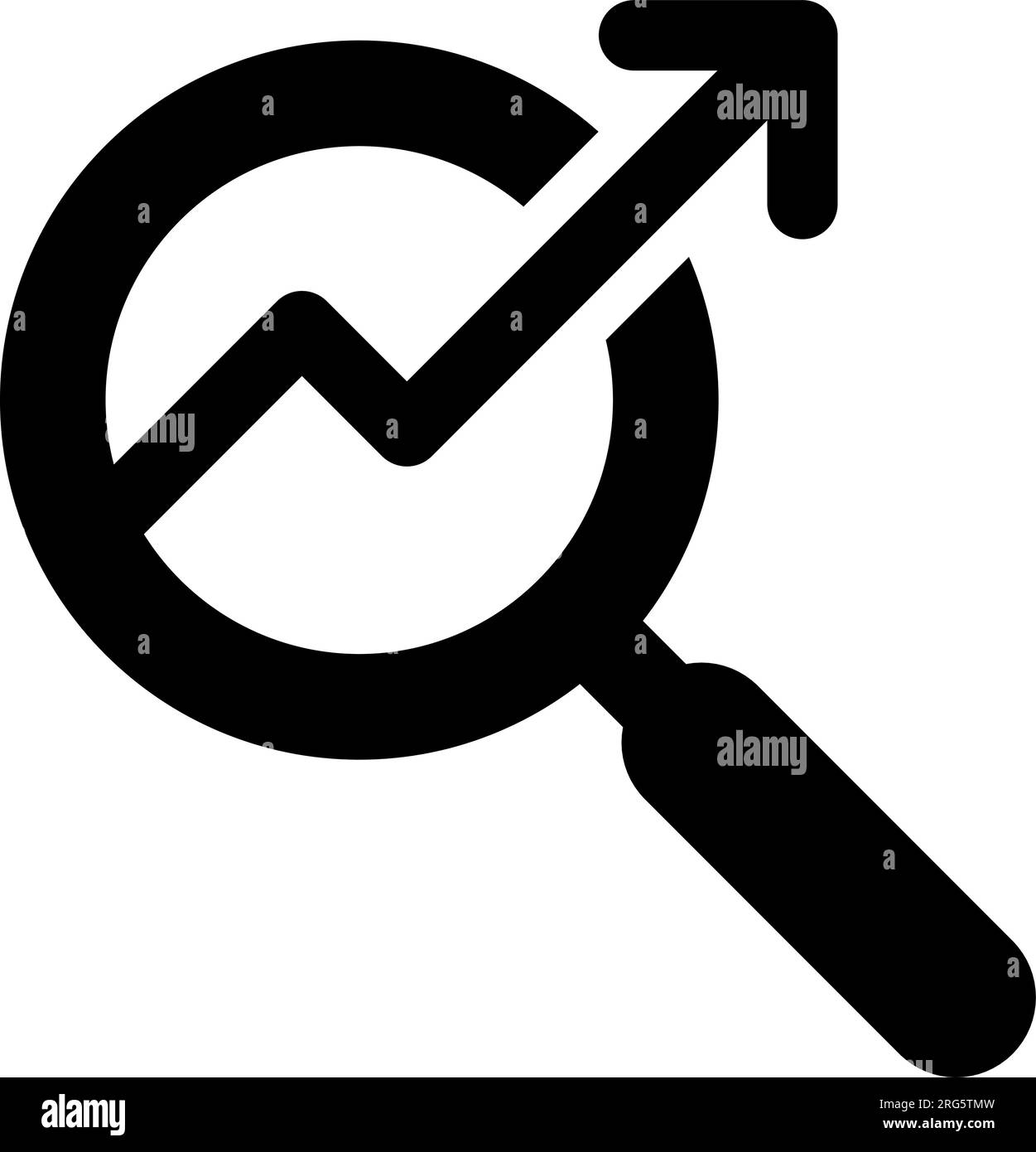 Symbole SEO avec loupe pour le marketing d'optimisation des moteurs de recherche ou l'icône d'illustration vectorielle de ciblage Illustration de Vecteur