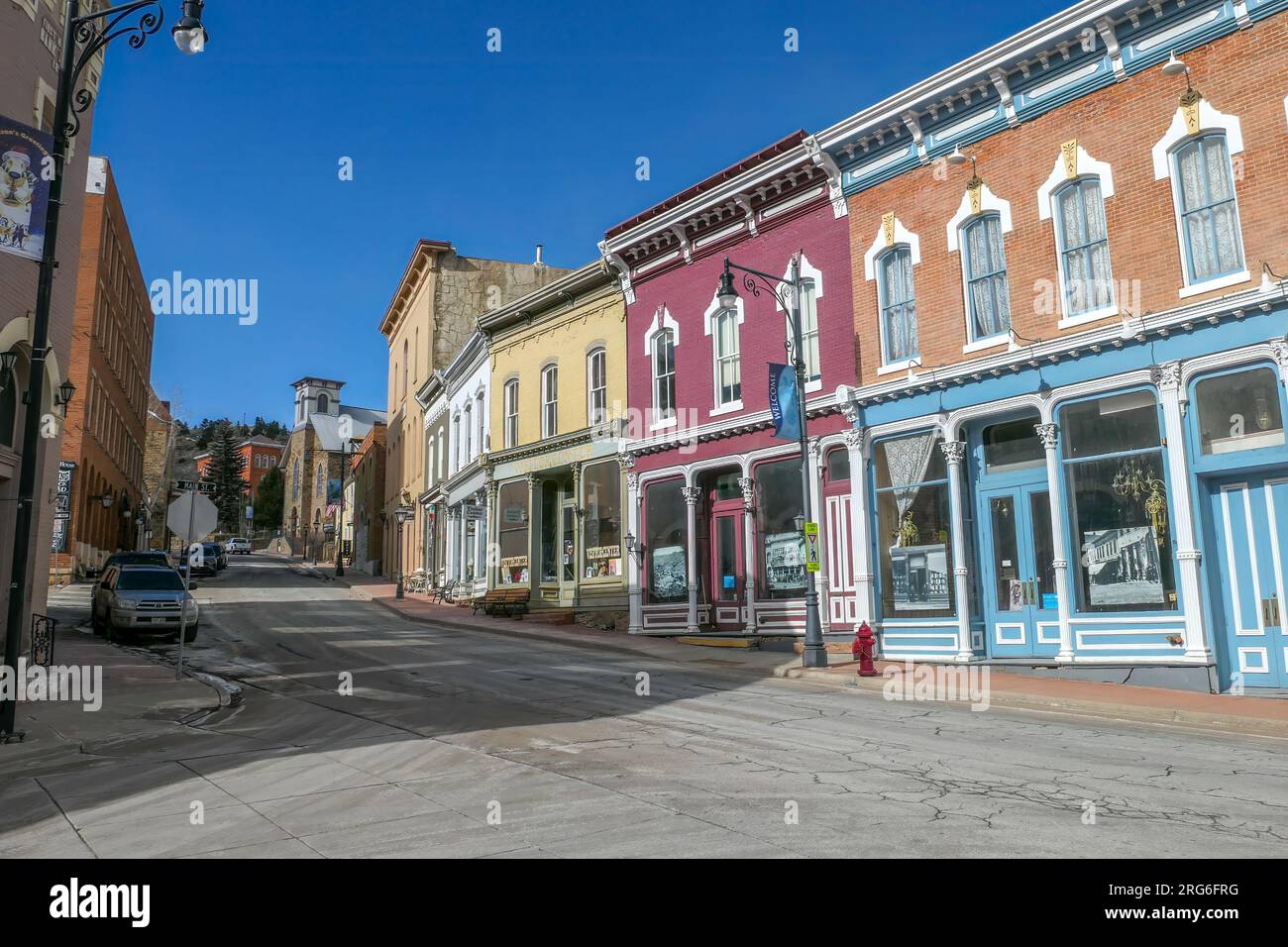 Central City, Colorado - février 9 2023 : bien que Central City soit une destination préférée par ceux qui aiment les jeux et les casinos, en semaine dans MID-wi Banque D'Images