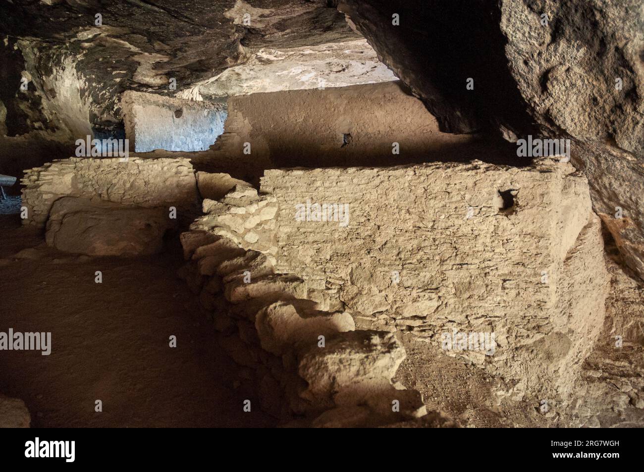 Gila Cliff Dwellings National Monument au Nouveau-Mexique Banque D'Images