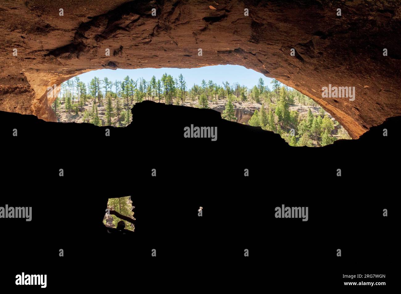 Gila Cliff Dwellings National Monument au Nouveau-Mexique Banque D'Images