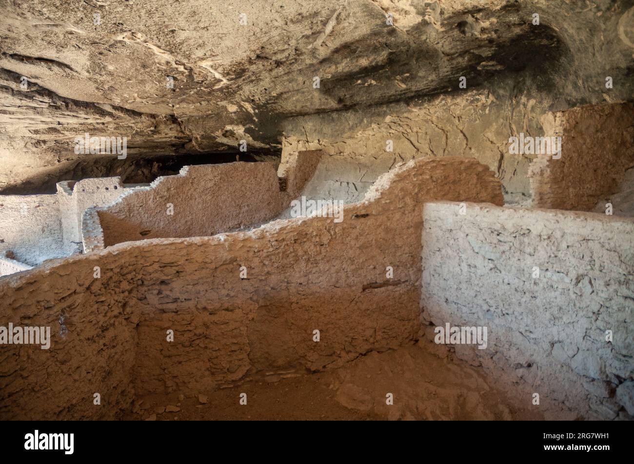 Gila Cliff Dwellings National Monument au Nouveau-Mexique Banque D'Images