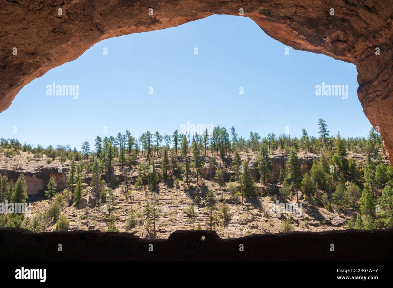Gila Cliff Dwellings National Monument au Nouveau-Mexique Banque D'Images