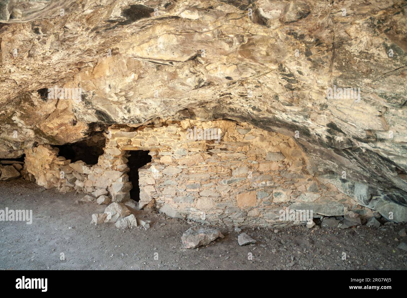 Gila Cliff Dwellings National Monument au Nouveau-Mexique Banque D'Images