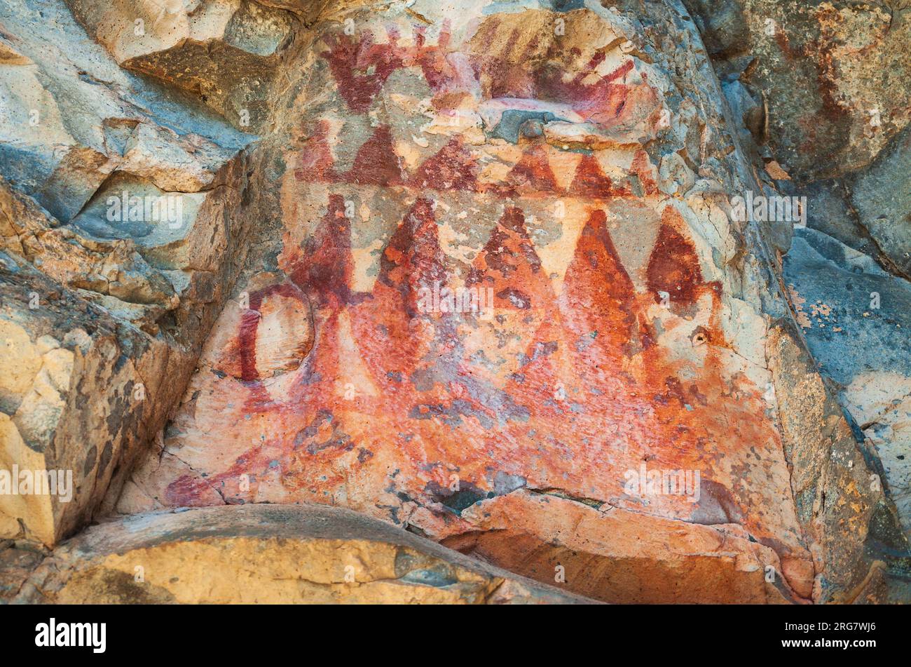 Gila Cliff Dwellings National Monument au Nouveau-Mexique Banque D'Images