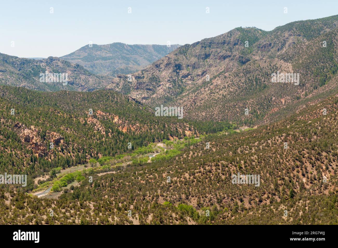 Gila Cliff Dwellings National Monument au Nouveau-Mexique Banque D'Images
