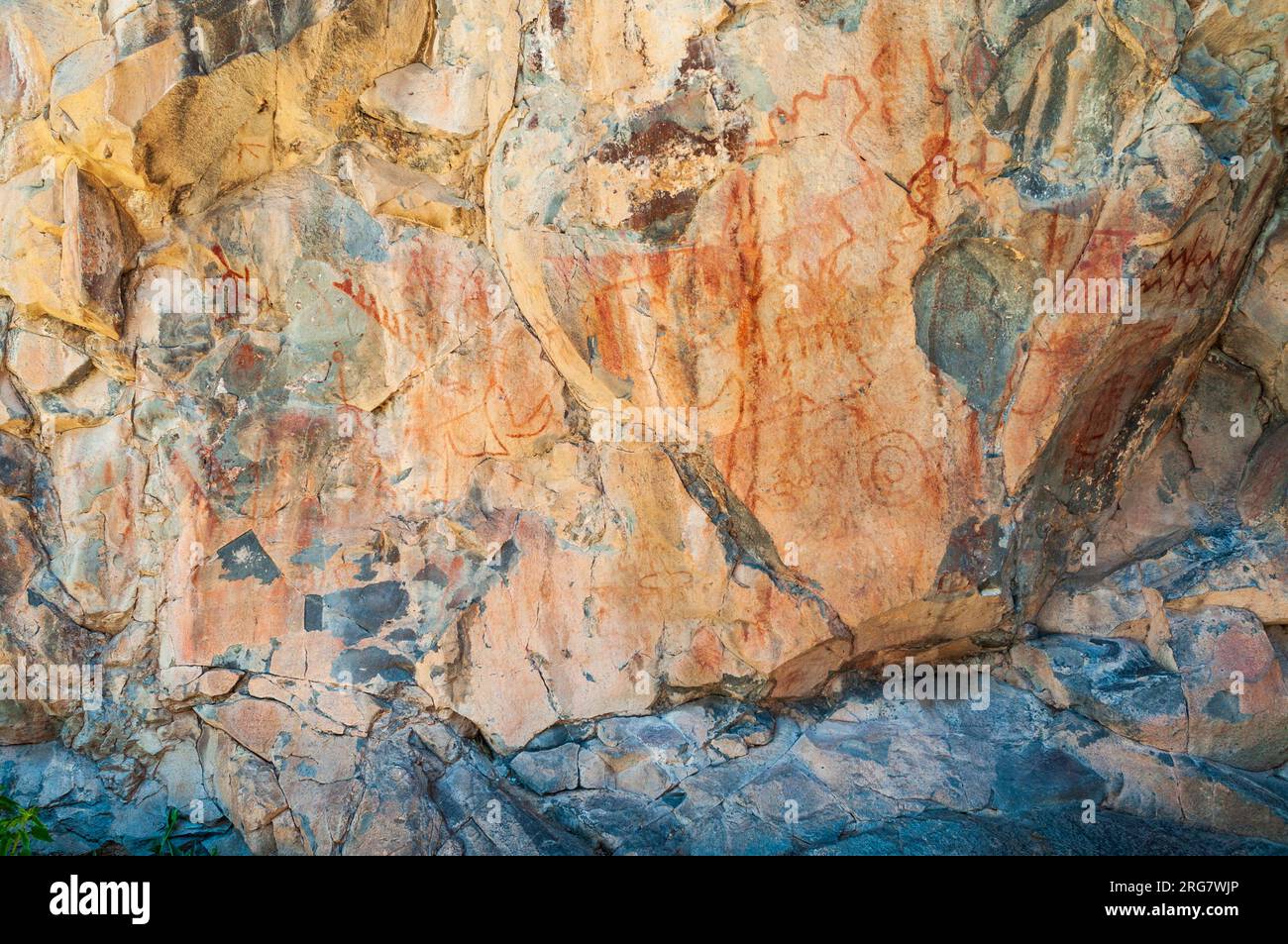 Gila Cliff Dwellings National Monument au Nouveau-Mexique Banque D'Images