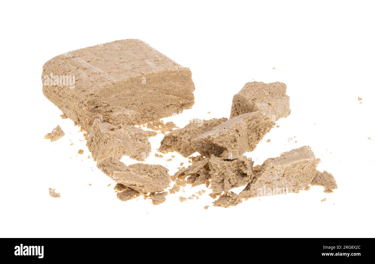 halva isolé sur fond blanc Banque D'Images