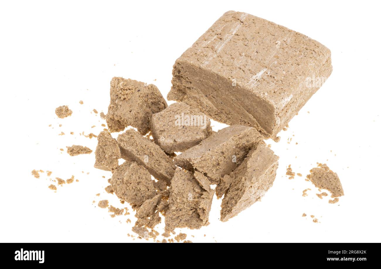 halva isolé sur fond blanc Banque D'Images