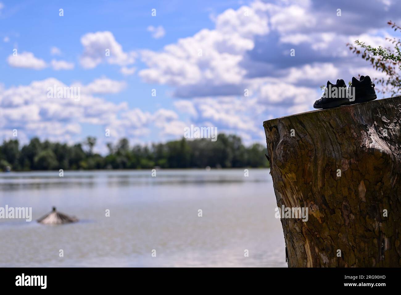 Soderica, Croatie. 08 août 2023. Les gens combattent la haute rivière Drava qui flottait des maisons près du lac Soderica à Koprivnica, Croatie le 08. Août 2023. Photo : Igor Soban/PIXSELL crédit : Pixsell/Alamy Live News Banque D'Images