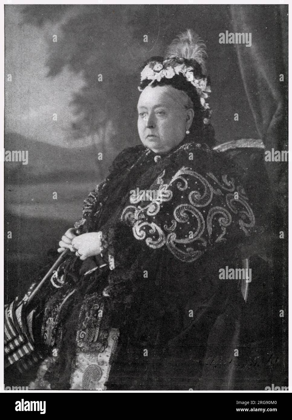 Reine Victoria (1819 - 1901), dans les années ultérieures. Banque D'Images