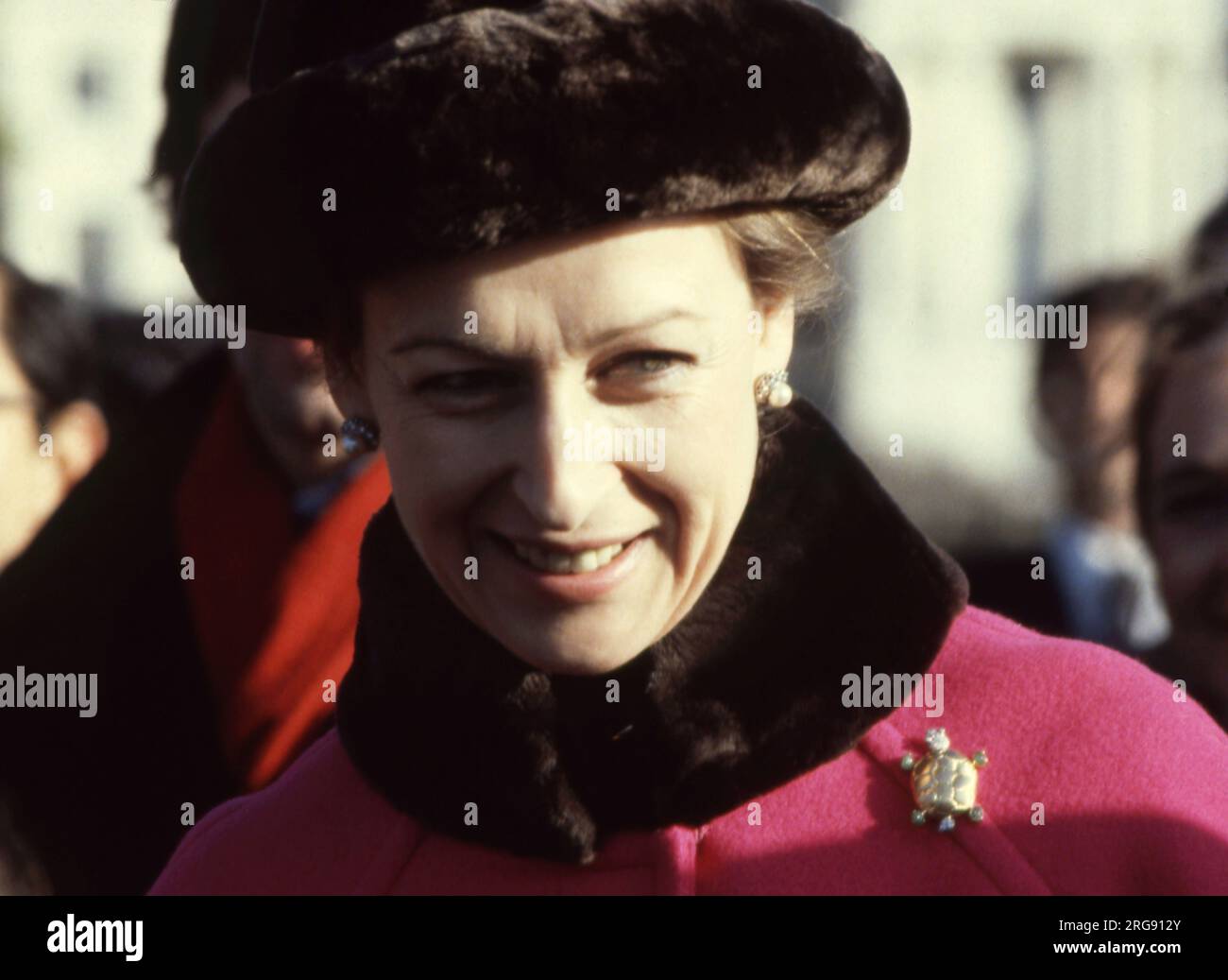 Princesse Alexandra, l'honorable Lady Ogilvy plantation d'arbres en novembre 1980 photo du Henshaw Banque D'Images