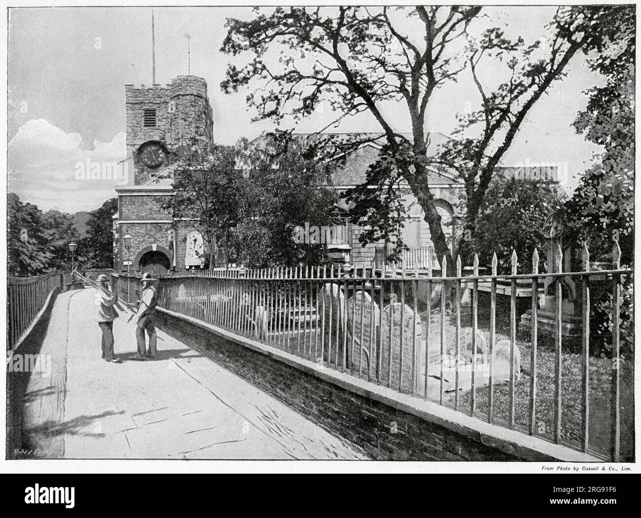 Église St Mary Magdalene, Richmond. La tour a été construite au début du 16e siècle, le reste de l'église a fait l'objet de plusieurs rénovations. Banque D'Images