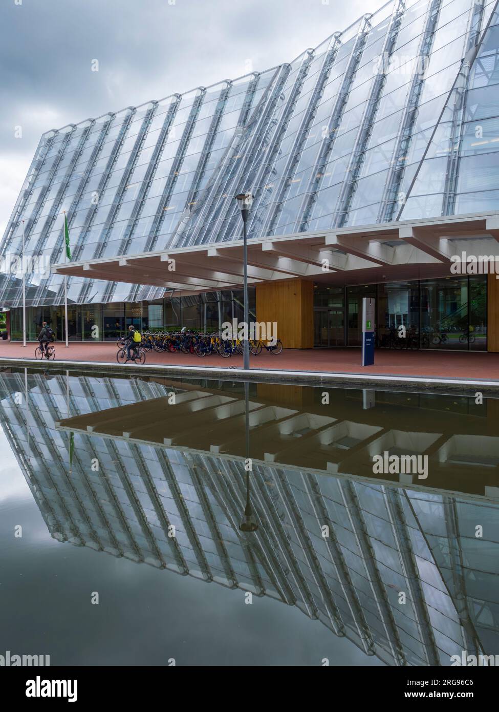 L'architecture moderne du bâtiment de l'Agence du patrimoine culturel des pays-Bas dans la ville d'Amersefoort, en Europe. Banque D'Images