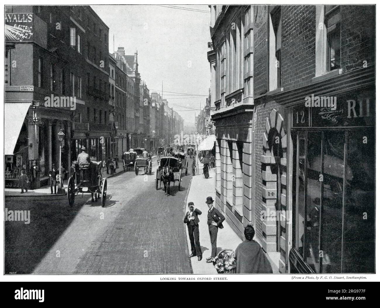 Bond Street, en regardant Oxford Street. Banque D'Images