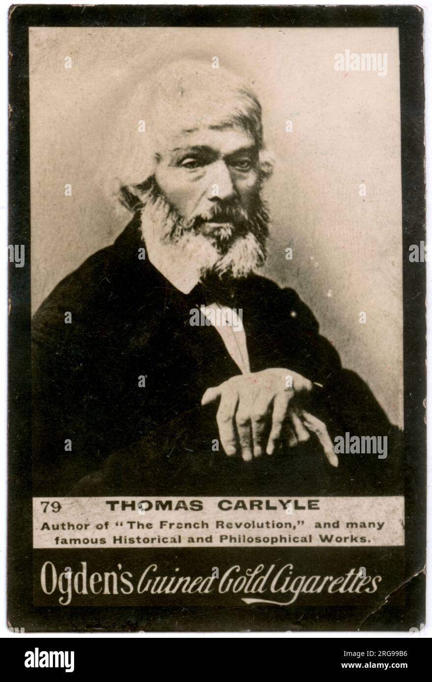 Thomas Carlyle (1795-1881), auteur et philosophe écossais. Banque D'Images