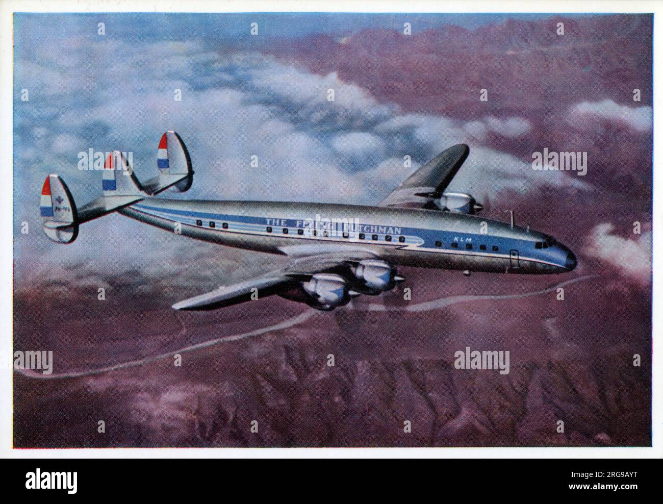 Lockheed Super Constellation de KLM - le Néerlandais volant. Banque D'Images