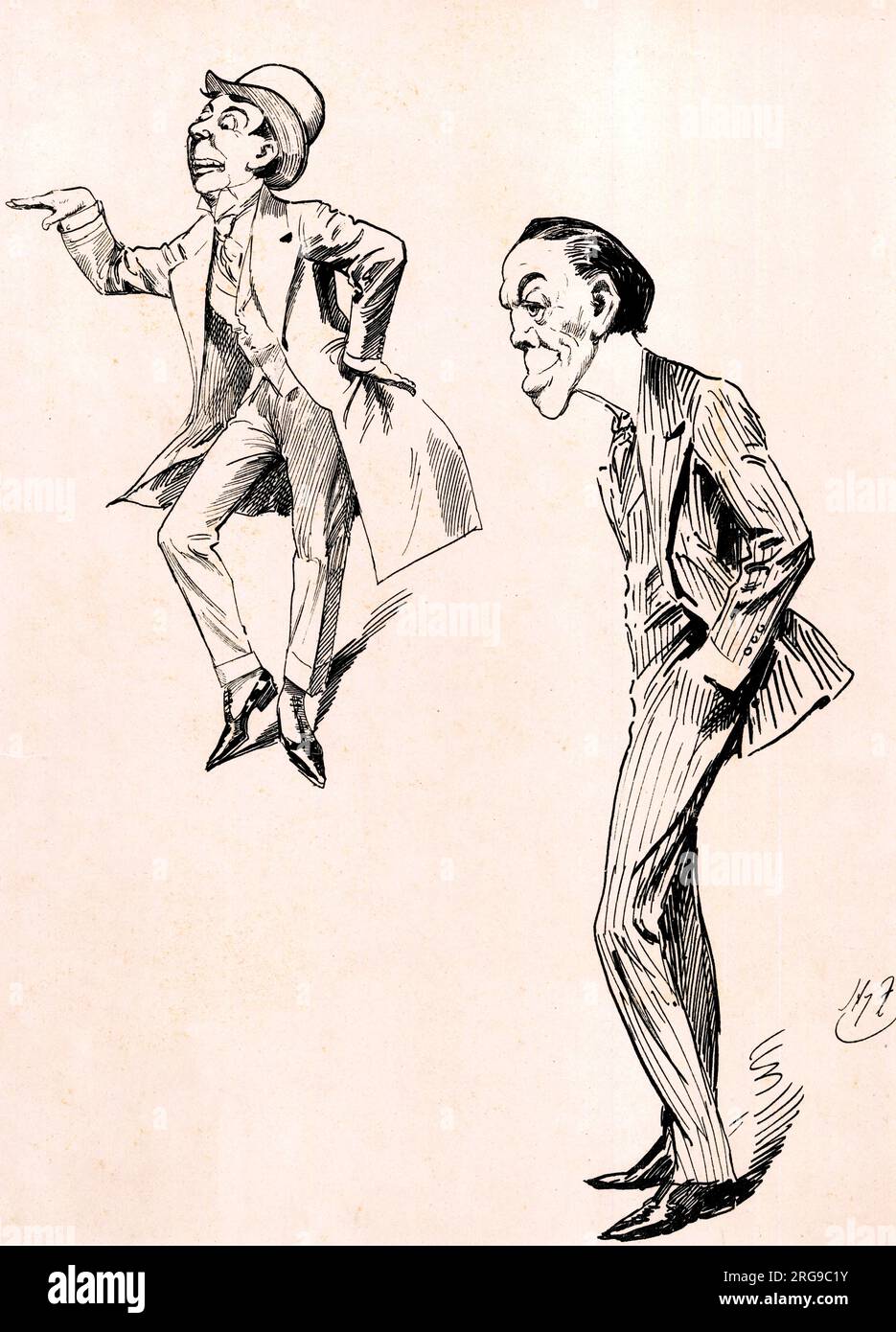 Sir Edward Seymour Hicks, acteur de Harry Furriss Banque D'Images