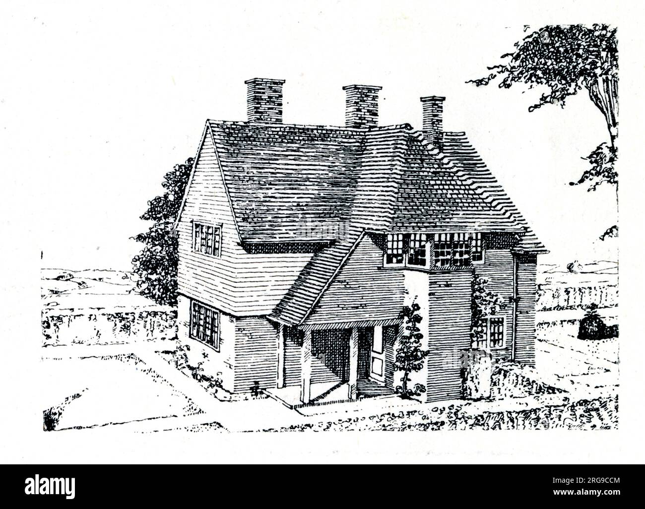 Chemin Risebridge, parc Gidea, Essex, parcelle 326 Banque D'Images