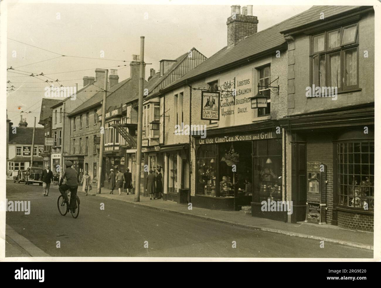 Church Street (avec Ye Olde Times Tea & Grill), Christchurch, Bournemouth, Dorset, Angleterre. Banque D'Images