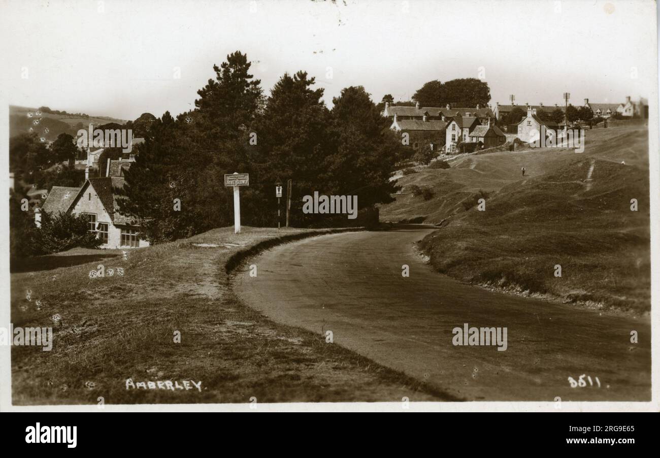 Culver Hill, Amberley, Stroud, Nailsworth, Gloucestershire, Angleterre. Banque D'Images