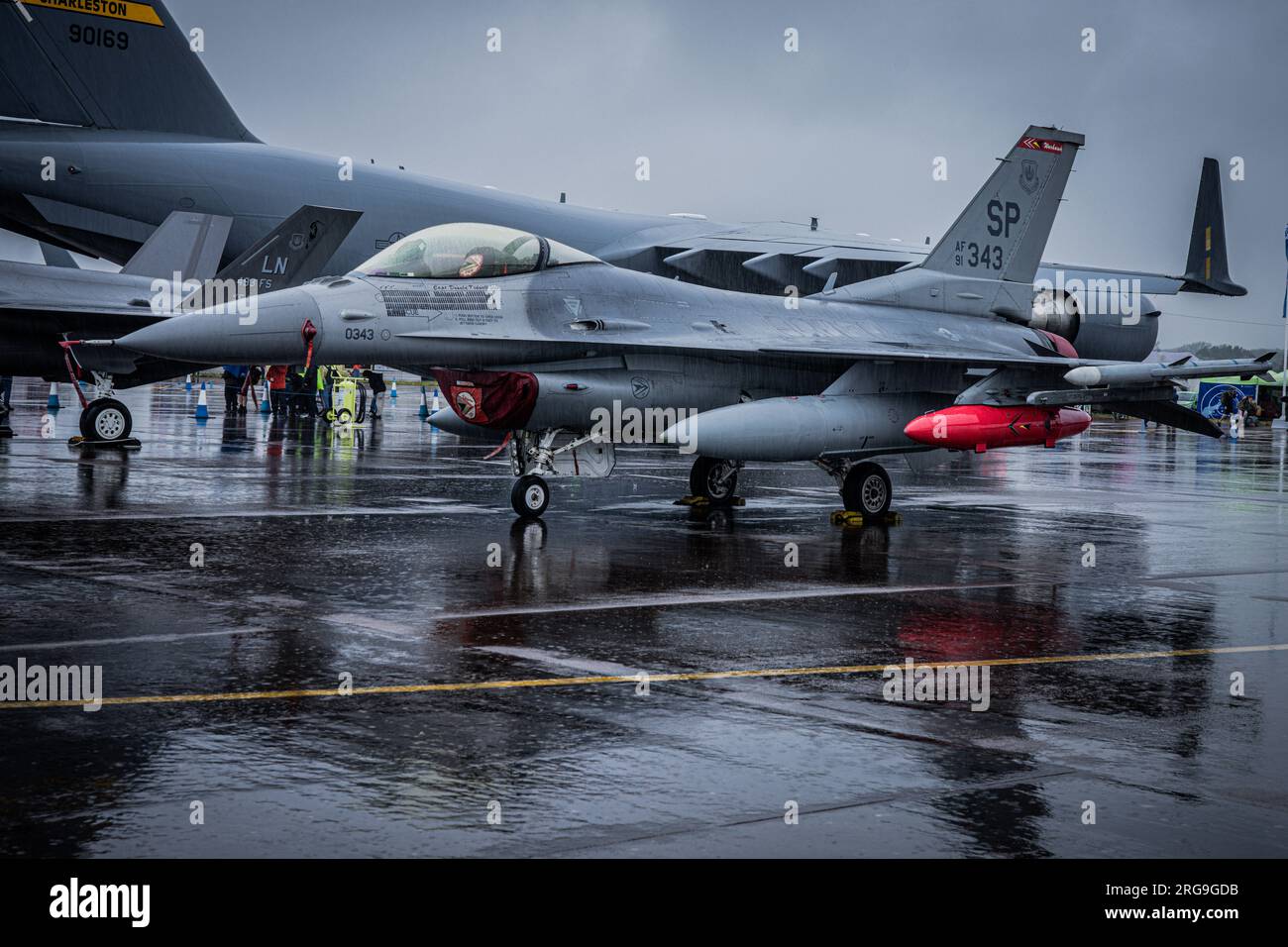 General Dynamics F-16 Fighting Falcon USAF Banque D'Images