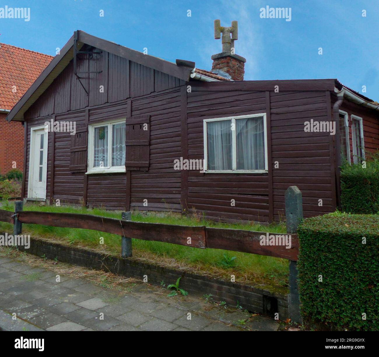 Dernière connue 'King Albert' Wooden Barrack , Ypres Saillant, St Jan Banque D'Images