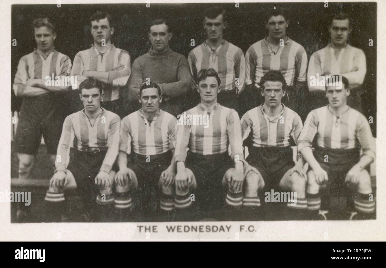 Sheffield Wednesday football Club - équipe - février 1923. Banque D'Images